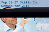 Top 10 Computer Jobs & Skills In Demand for 2013