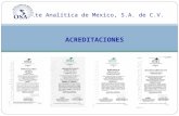 On-Site Analítica de Mexico, S.A. de C.V. ACREDITACIONES.