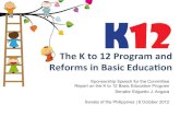 K to12 Sponsorship Speech Powerpoint Presentation