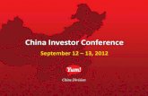 YUM China Conference 2012 Website