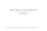 Hot Wire Lab Report