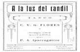 C.V.G.Flores - A la luz del Candil (arreglo P.A.Iparraguirre) for guitar - sheet music