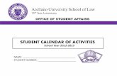 2012-2013 AUSL Calendar of Activities (Layout by R.M)
