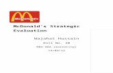 Strategic Evaluation of McDonald