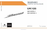 Suzuki Skydrive 125 Parts Catalog 2010