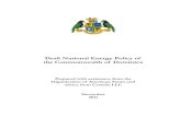 Draft National Energy Policy of the Commonwealth of Dominica, 12-2011