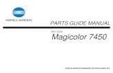 Konica Minolta Magicolor 7450 Parts Manual