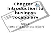 C3 Unit 1 - Parts of a Business Letter