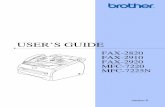 Brother FAX-2920 User Manual