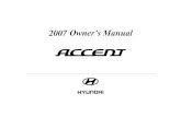 2007 Hyundai Accent Owners Manual