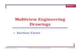 Multiview Engineering Drawings - Sections