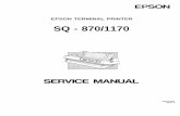 Epson SQ870SQ1170 Service Manual