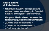 Hazlo ahora el 2 de junio  Objetivo: SWBAT recognize and review house vocabulary in Spanish. SWBAT conjugate –ER/-IR verbs.  On your Hazlo sheet, answer.