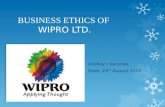 ethical values of wipro