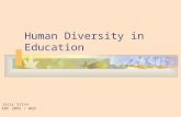 Human diversity in education