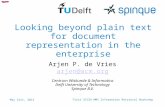 Looking beyond plain text for document representation in the enterprise