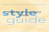 A quick style guide on asa format