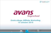 Gastcollege Avans Hogeschool - Affiliate Marketing