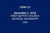 12 December 1, 2013, John 12