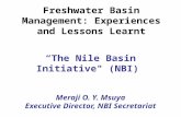 Freshwater Basin Management: Experiences and Lessons Learnt