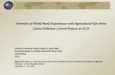 World Bank Experiences with Agricultural Non Point Source Pollution Control Presentation