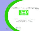 Honda Civic Hybrid 2008 "Building Bridges" Campaign Book