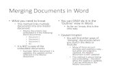 How to merge multiple word documents
