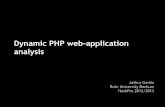 Dynamic PHP web-application analysis