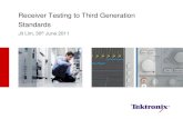 Receiver Testing To Third Generation Standerds