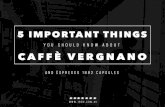 5 Important Things You Need to Know About Caffè Vergnano