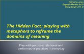 The hidden fact  playing with metaphors to reframe the domains of meaning