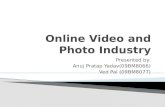 Online video and photo industry by Anuj Pratap Yadav & Ved Pal