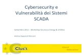Cybersecurity e Vulnerabilita' dei sistemi SCADA