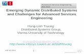 TUW- 184.742 Emerging Dynamic Distributed Systems and Challenges for Advanced Services Engineering