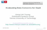 TUW - 184.742 Evaluating Data Concerns for DaaS