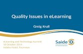 Quality Considerations in eLearning