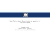 New Generation Organizational Models for e-Government