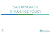 Can Research Influence Policy?