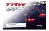 2007 Q4 TRW Auto Earnings Presentation