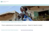 From subsistence to business success - Hand in Hand’s model