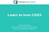 Learn to love CSS3 | Joomla! Day Deutschland