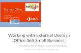 Collaborating with external users in Microsoft Office 365