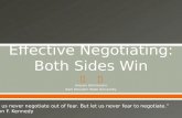 Effective Negotiating