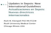 Updates in Sepsis: New International Guidelines Actualizaciones en Sepsis: Nuevas directrices internacionales Ruth M. Kleinpell PhD RN FCCM Rush University.