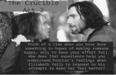 "The Crucible" Act Two