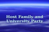 Host Family And University Party