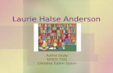 Author study laurie halse anderson