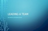Leading a team