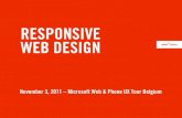 Responsive Webdesign - UXtour Microsoft
