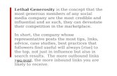 LMAtech2014 - SOCIAL BRANDING: Lethal Generosity